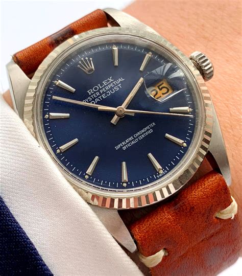 rolex 36mm blue dial|vintage rolex datejust 36mm.